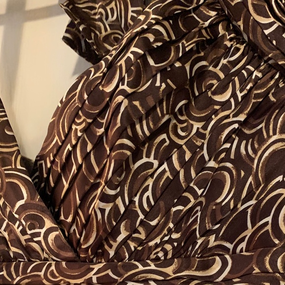 BCBGMaxAzria Brown Silk Dress - Picture 5 of 14